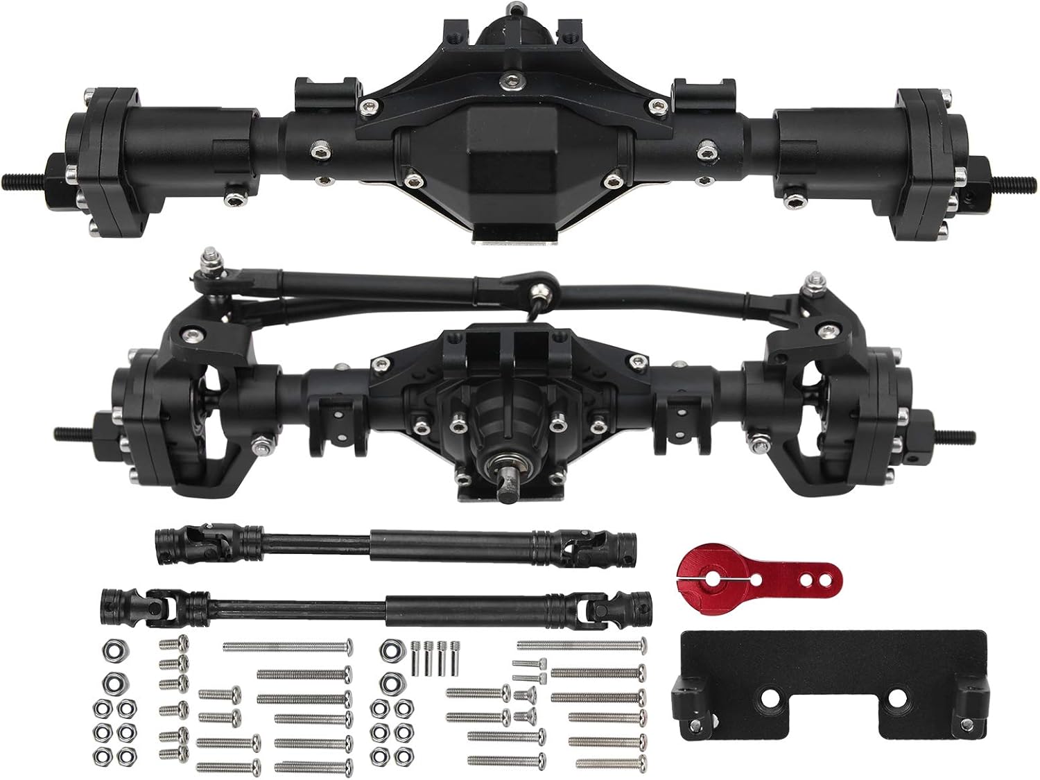 RC Car Axle Front Rear Axle Assembly (Black) K398
