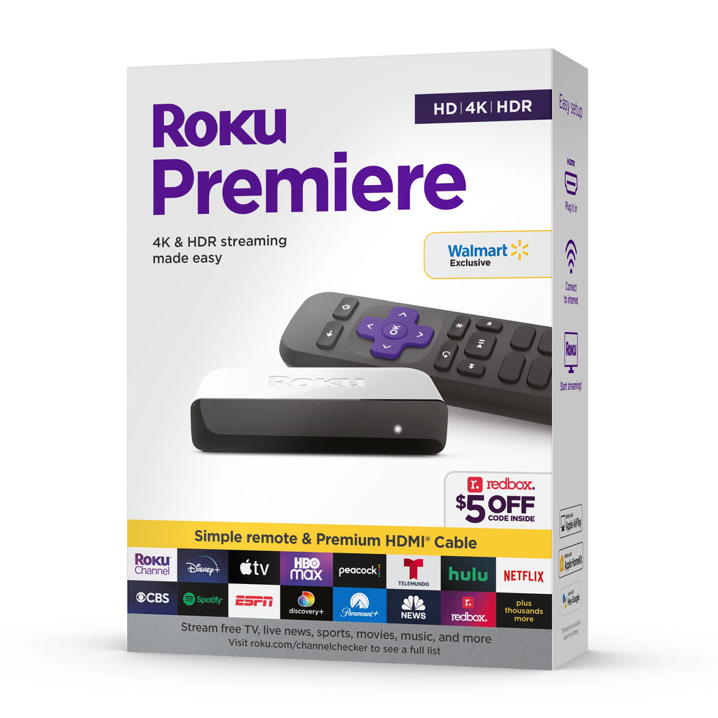 4K HDR Streaming Media Player with HDMI Cable and Remote J3418