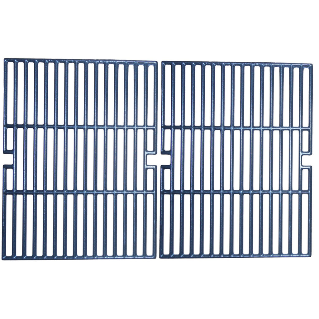 2pc Matte Cast Iron Cooking Grid for Gas Grills 24.75x22 B18458