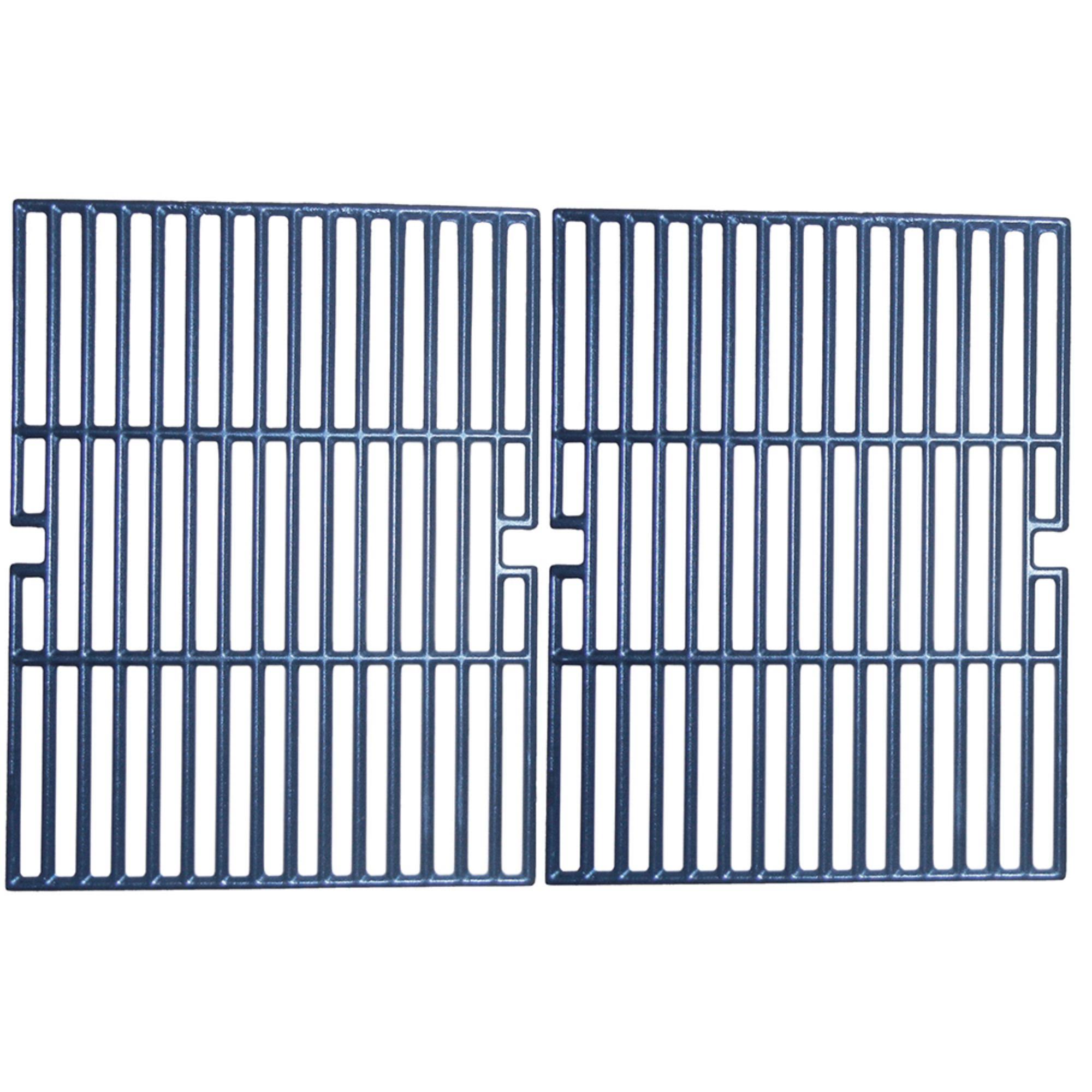 2pc Matte Cast Iron Cooking Grid for Gas Grills 24.75x22 B18458