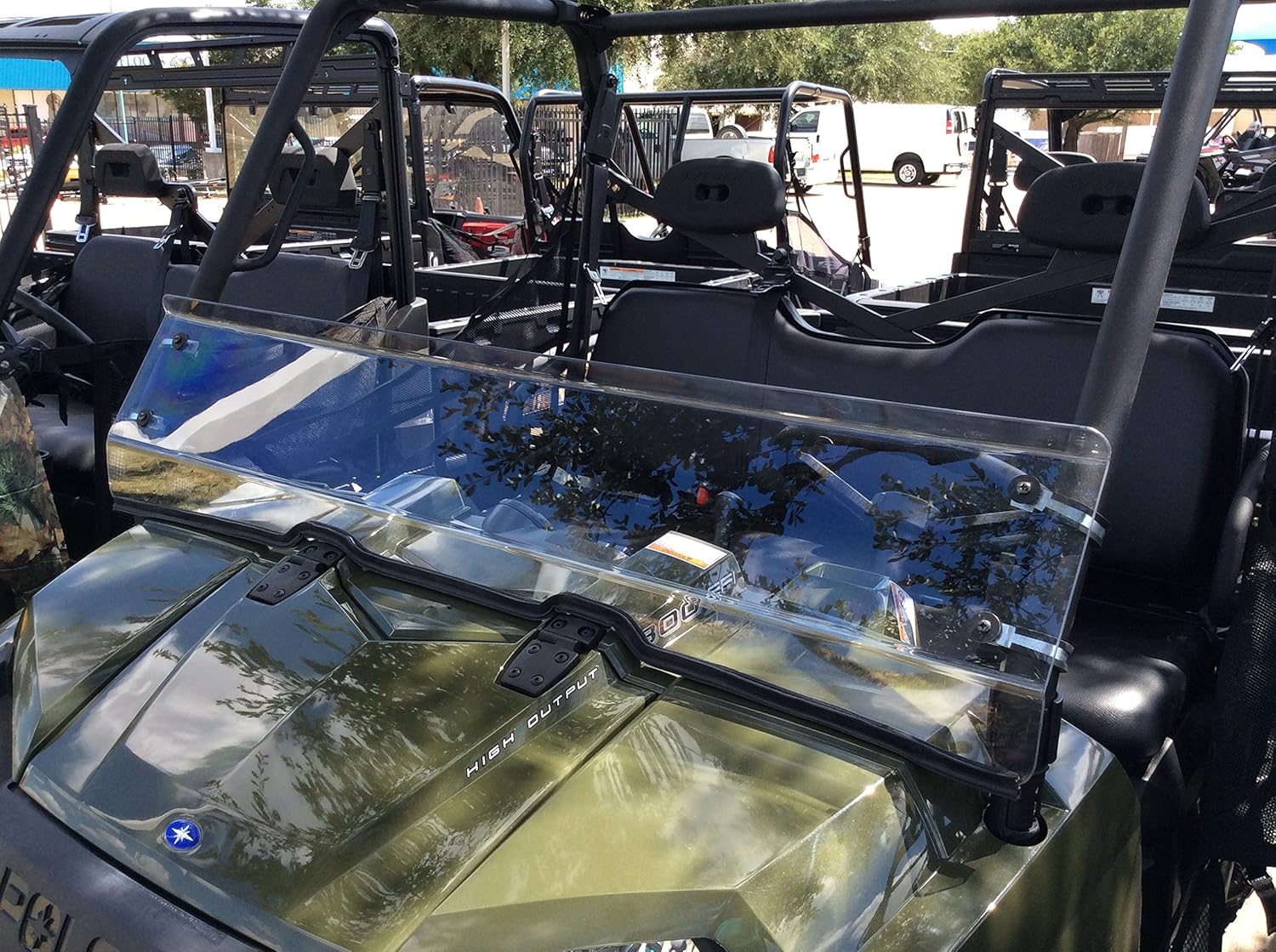 POLARIS RANGER 800 FULL SIZE 1/4 POLYCARBONATE HALF WINDSHIELD Y61655