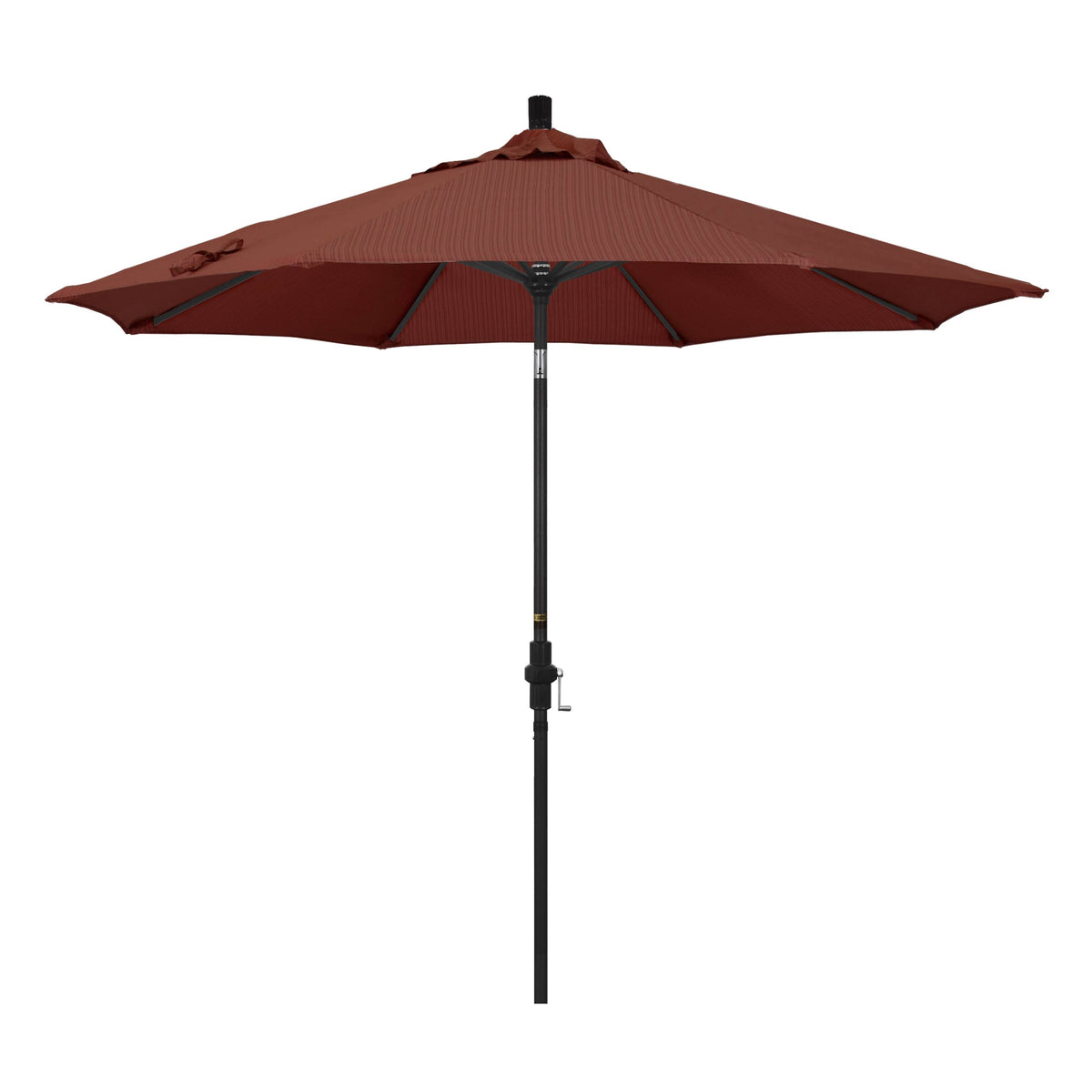 9-Foot Black Aluminum Market Umbrella D796
