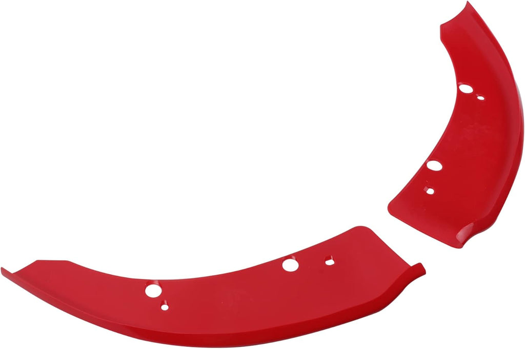 Red Front Bumper Lip Splitter Protector Pack of 2 W698