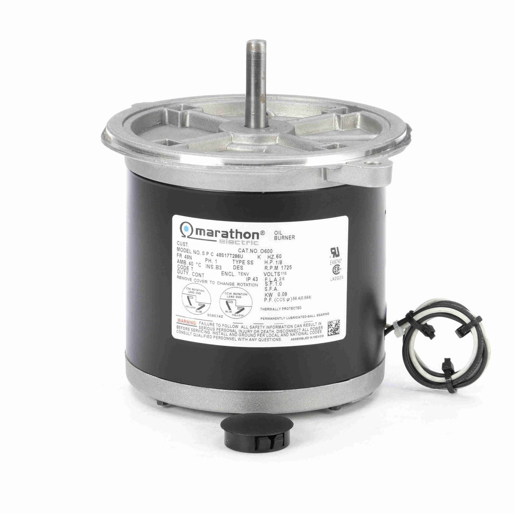 1/8 HP 1725 RPM 115 Volts Oil Burner Motor A158