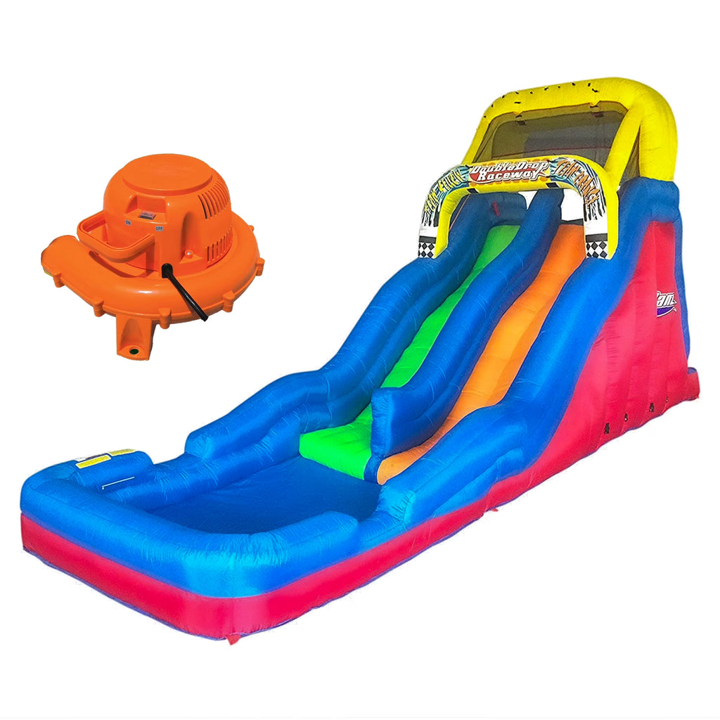 Double Drop 2 Lane Inflatable Water Slide J93407