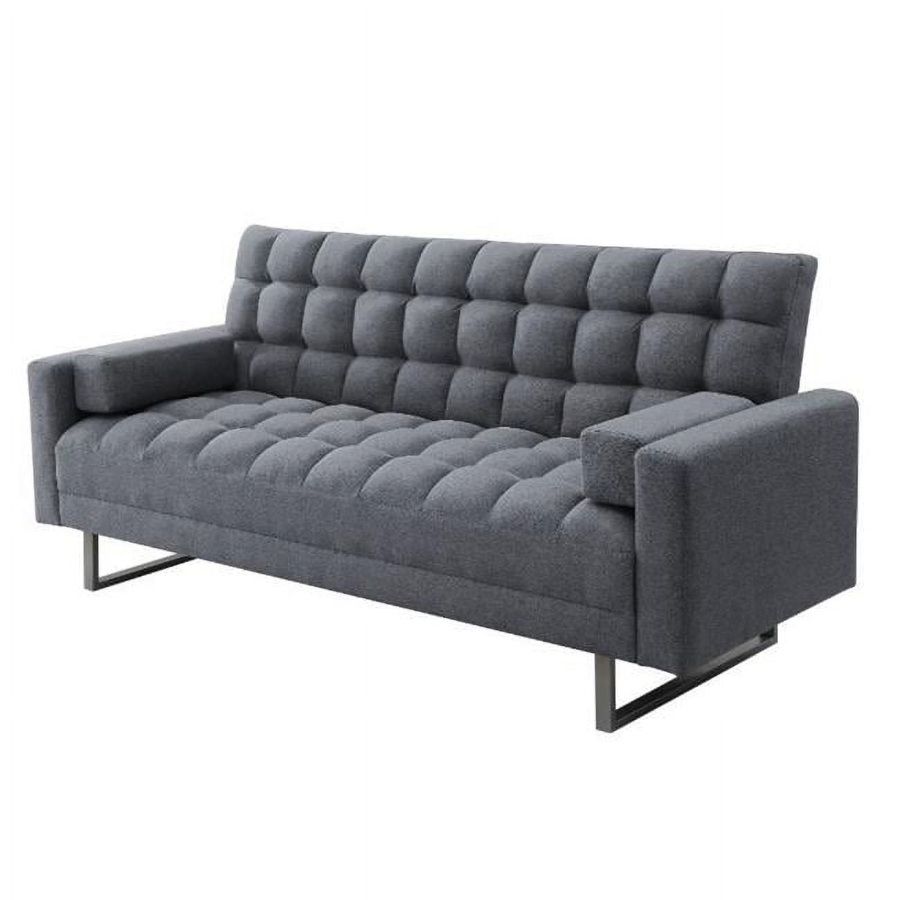 Gray Fabric Adjustable Sofa R87695