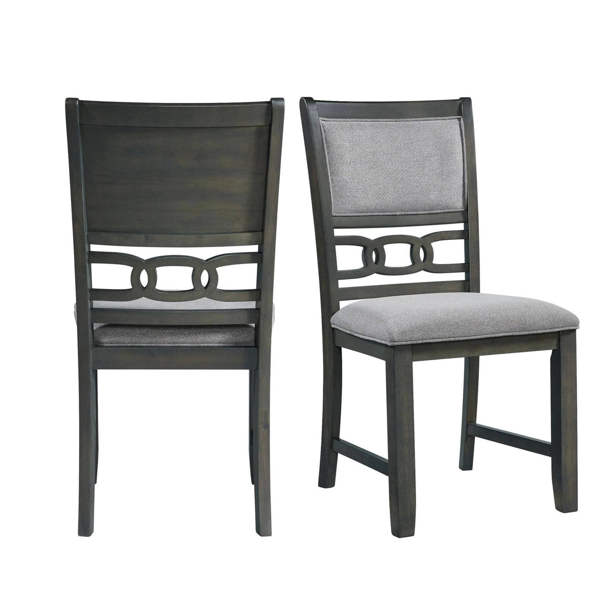 Gray Side Chair Set U382