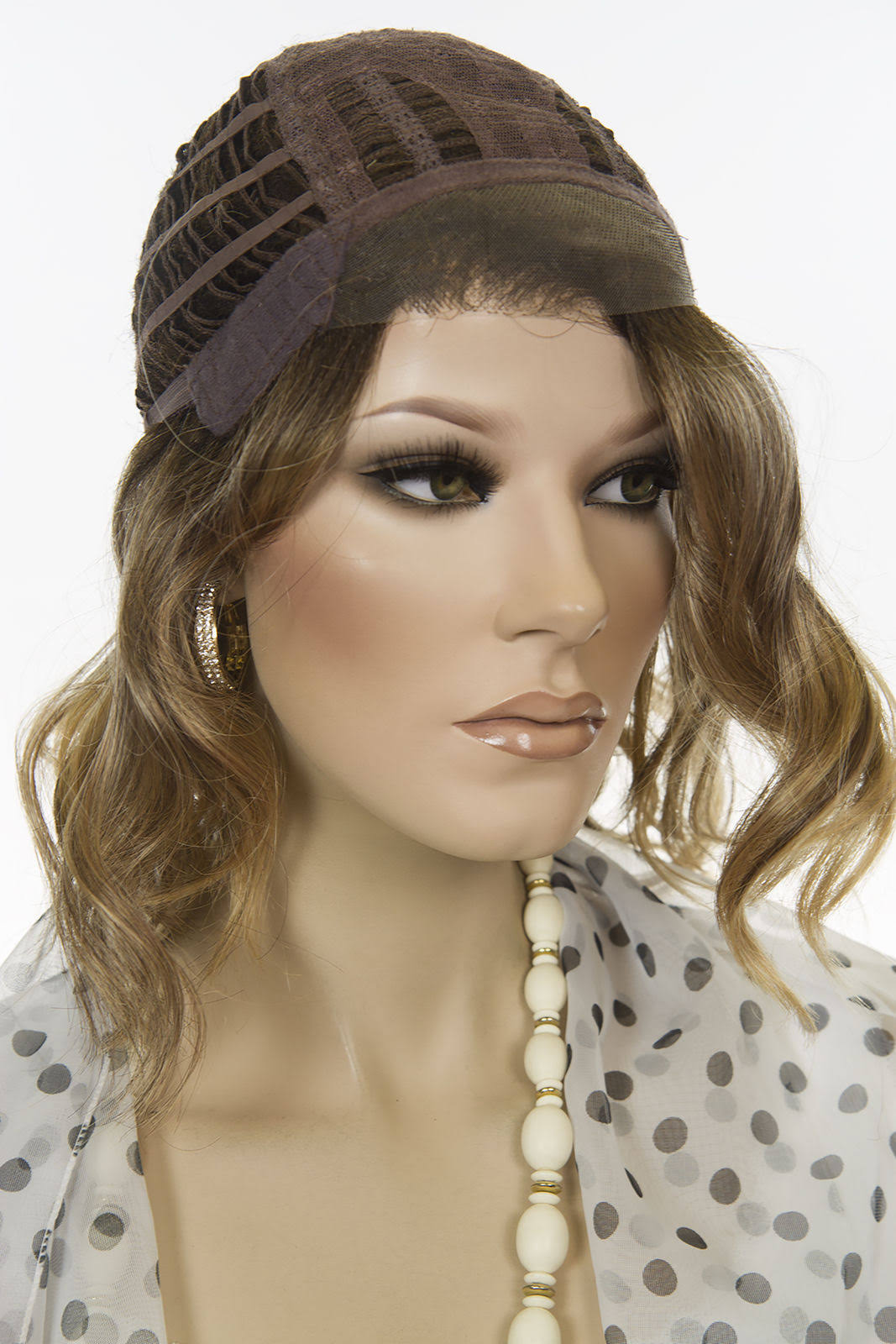 Light Butterscotch Light Ash Blonde Brunette Red Grey Wavy Lace Front Wig G477