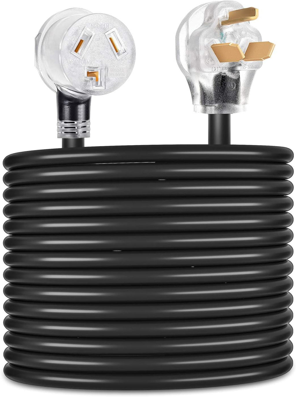 Dryer Extension Cord 3 Prong, 30 Amp, NEMA 10-30P to 10-30R, 125V/250V, 50 Feet V5266