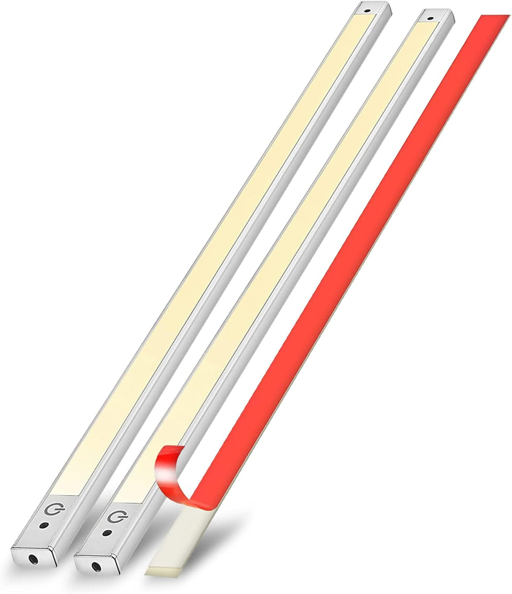 2-Pack 48” Under Cabinet LED Lighting 4000K with 12V Adapter and Sensor Switch B579