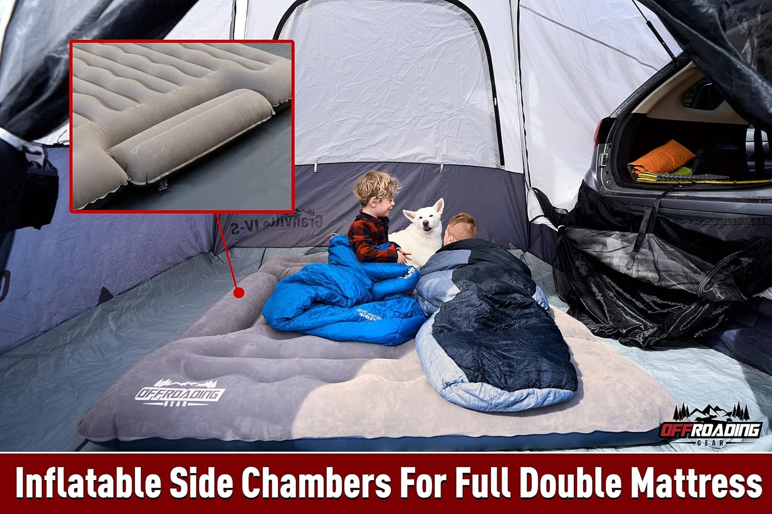 Truck Bed Inflatable Air Mattress, 6 to 6.5 ft Box, Full Double E663451
