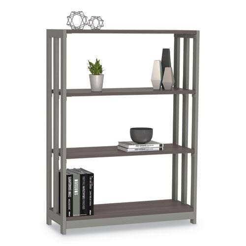 Mocha Three-Shelf Bookcase R614616