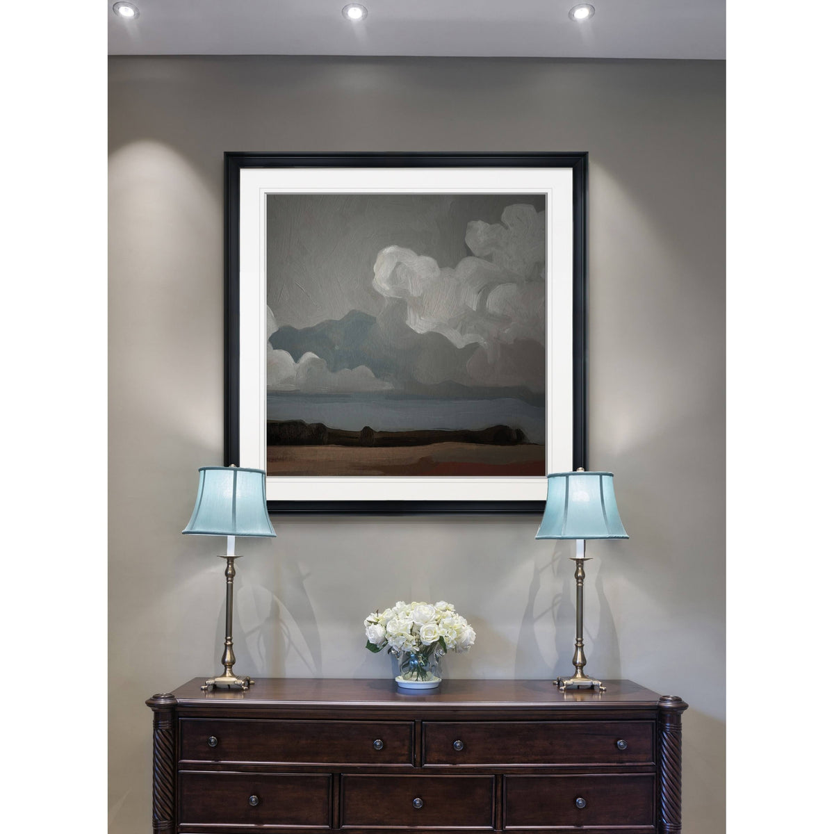 Framed Giclee Print 28x28 S823