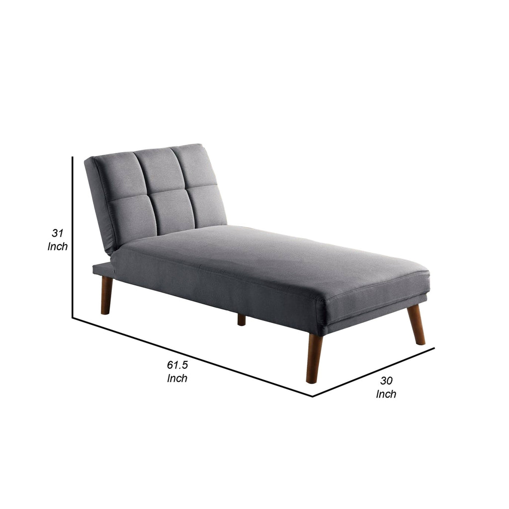 Gray Adjustable Chaise Lounge M734
