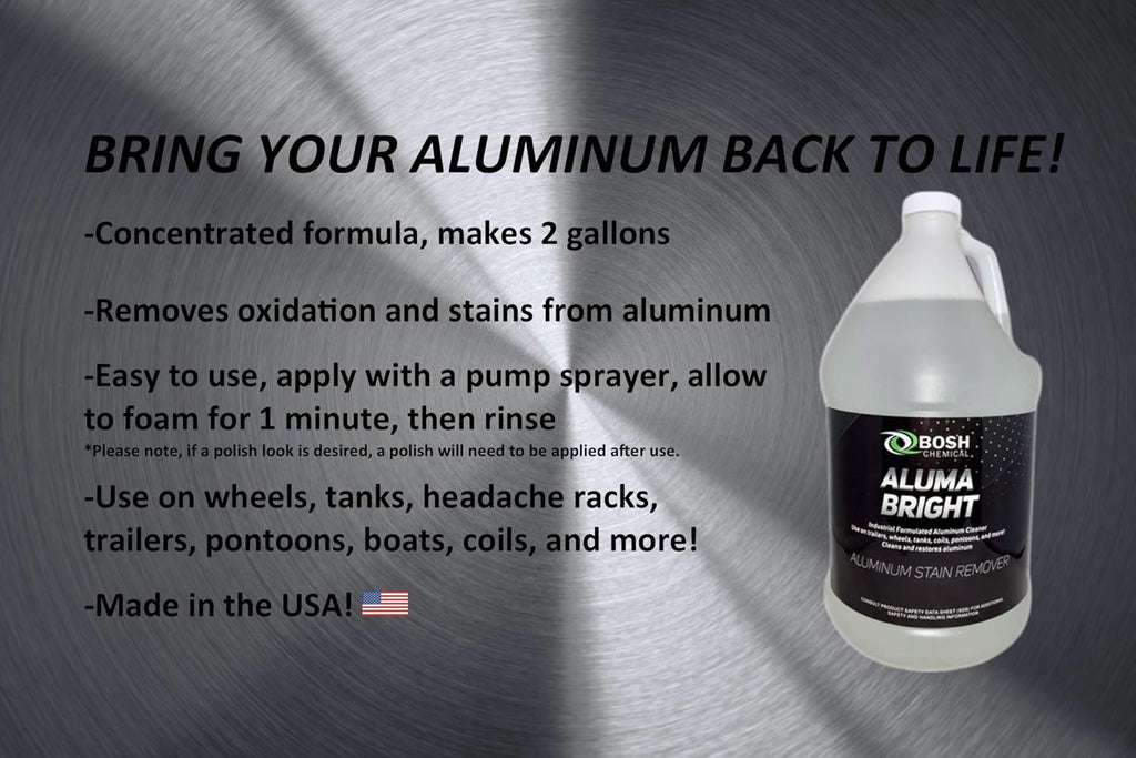Aluminum Cleaner & Brightener & Restorer (2 Gallon Case) Pack of 2 V7613