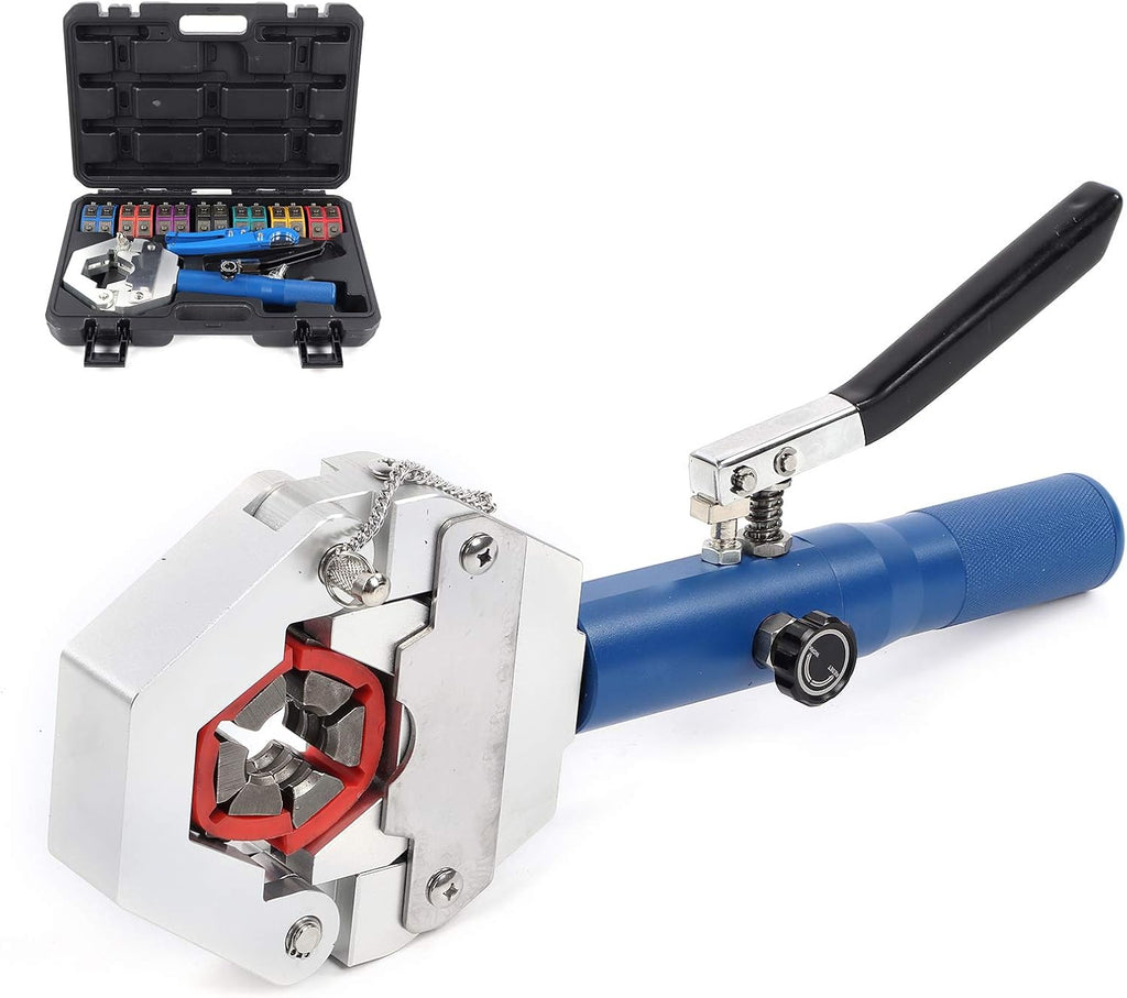 Hydraulic Hose Crimping Tool with 7 Die Set A58404