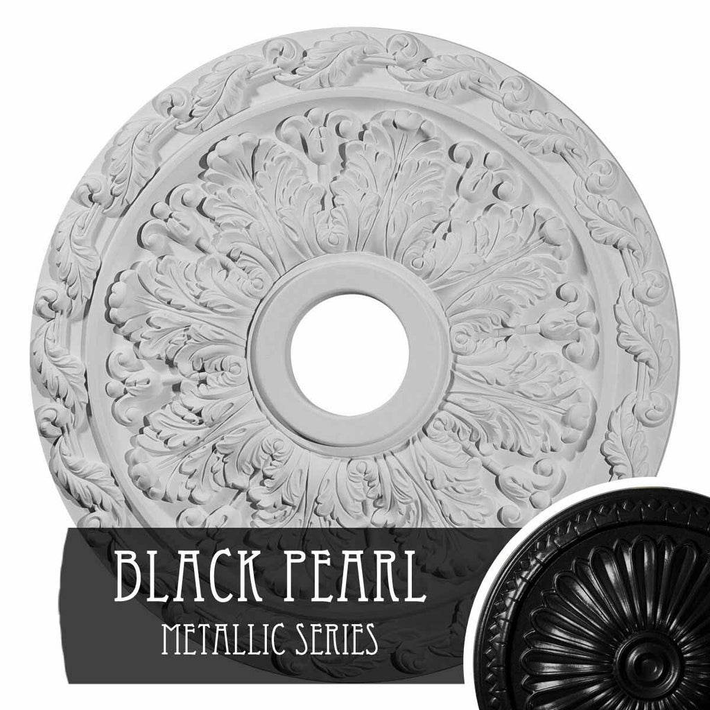 Black Pearl Spring Leaf Ceiling Medallion K17150