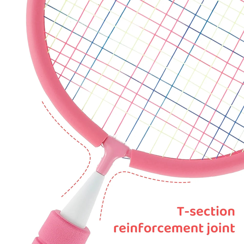 8 in 1 Badminton Rackets Set for Kids Indoor Outdoor Sport Game Z595923