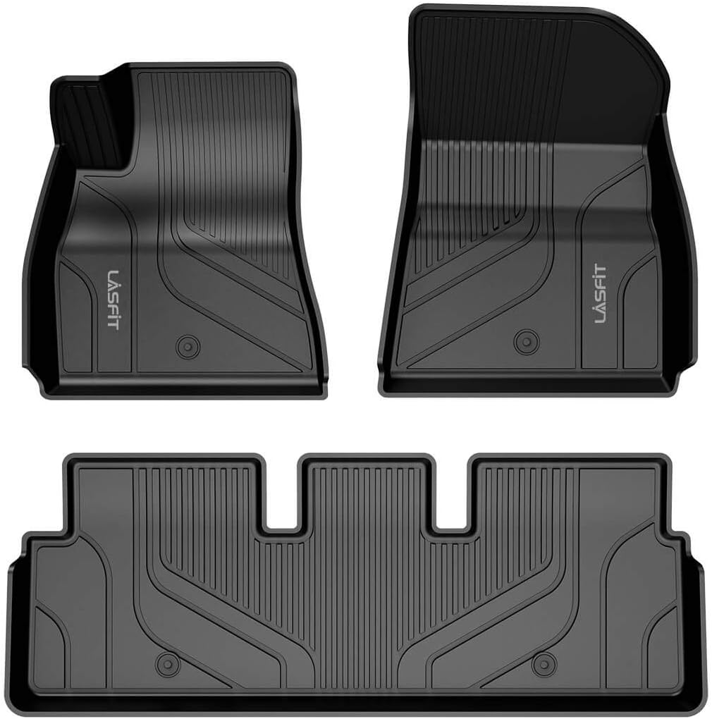 Black TPE 2 Rows Car Floor Liners V820