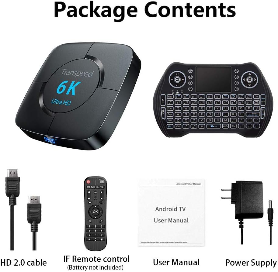 Android TV Box 4GB RAM 64GB ROM Dual WiFi 4K Ultra HD H.265 Pack of 2 N837
