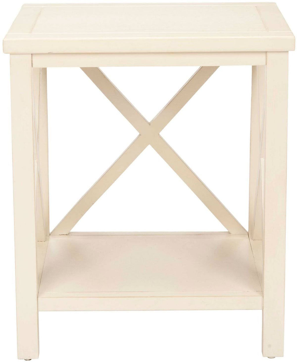Oak Cross Back End Table K442