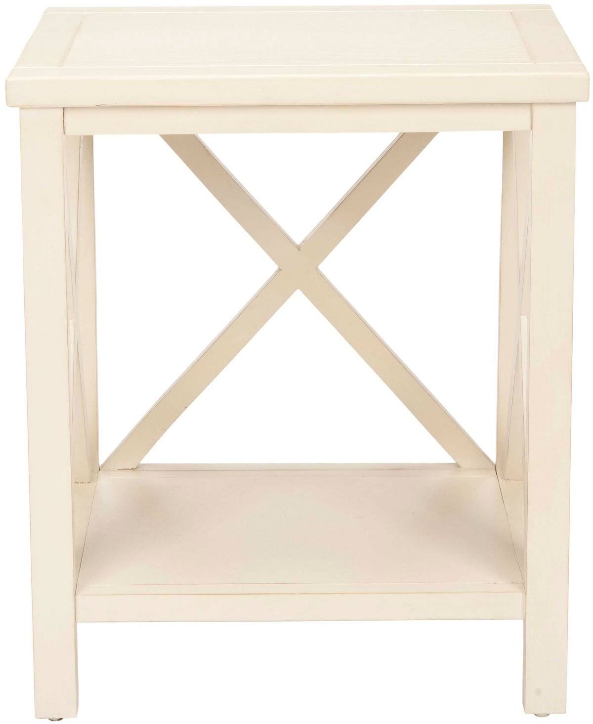Oak Cross Back End Table K442