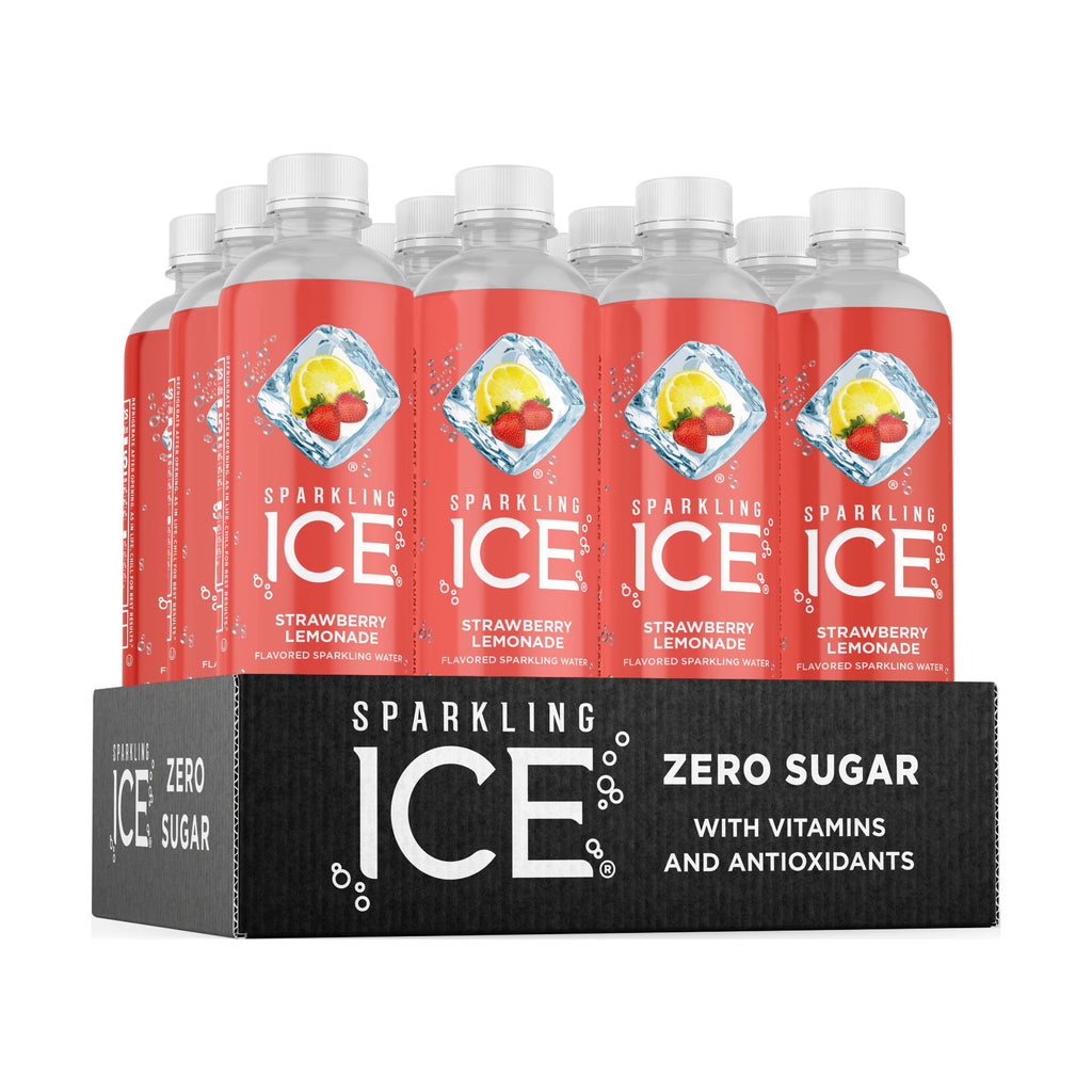 Strawberry Lemonade Sparkling Water 17 Fl Oz, Pack of 12 D195
