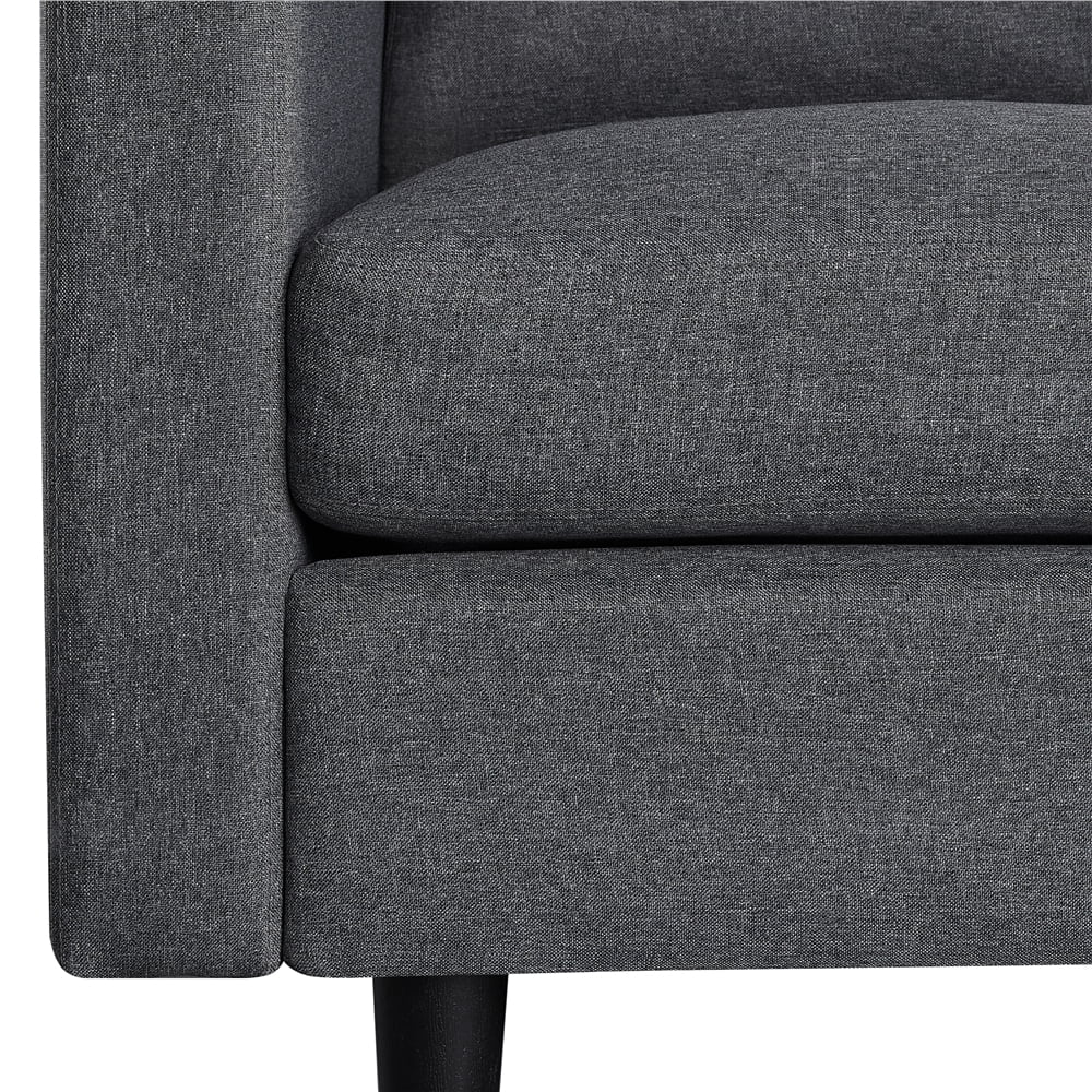 Gray Linen 3-Seater Sofa I281959