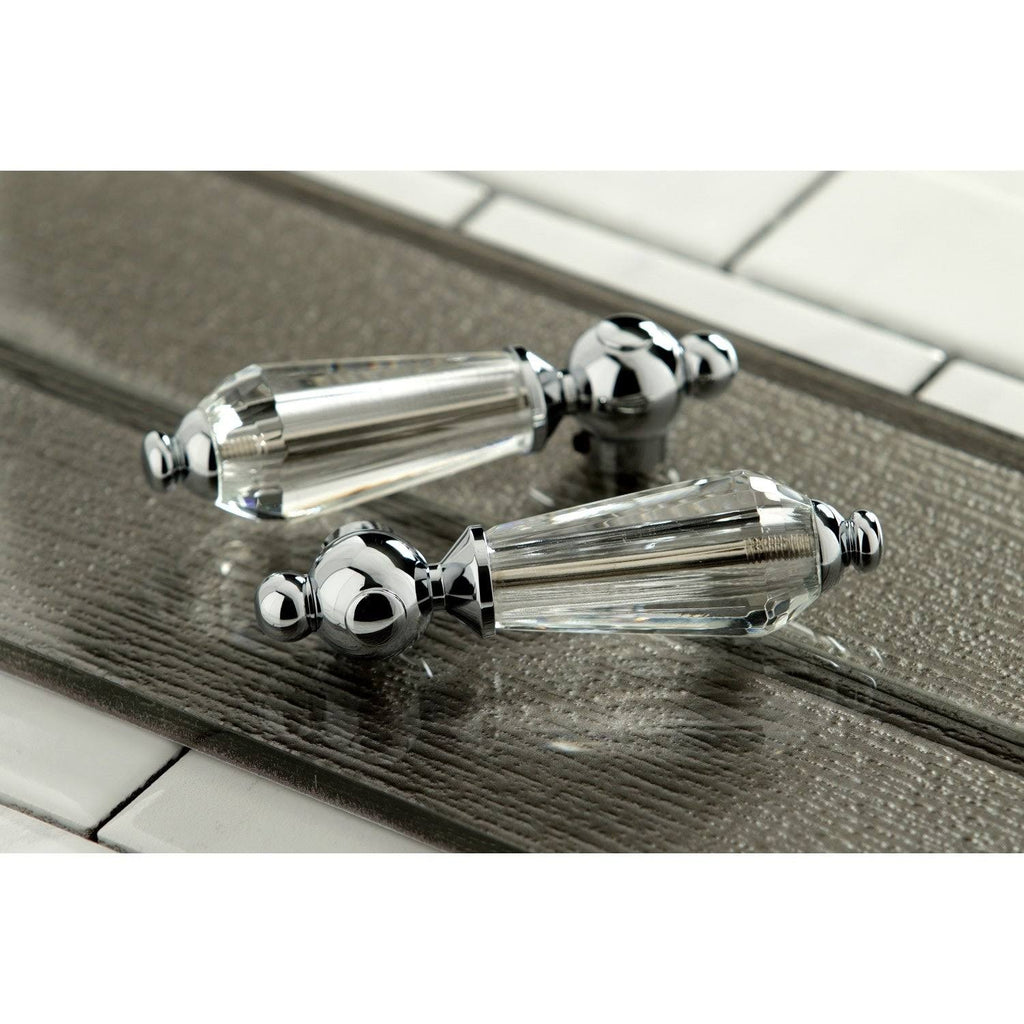 Polished Chrome Wall Mount Bridge Kitchen Faucet with Brass Sprayer U1559