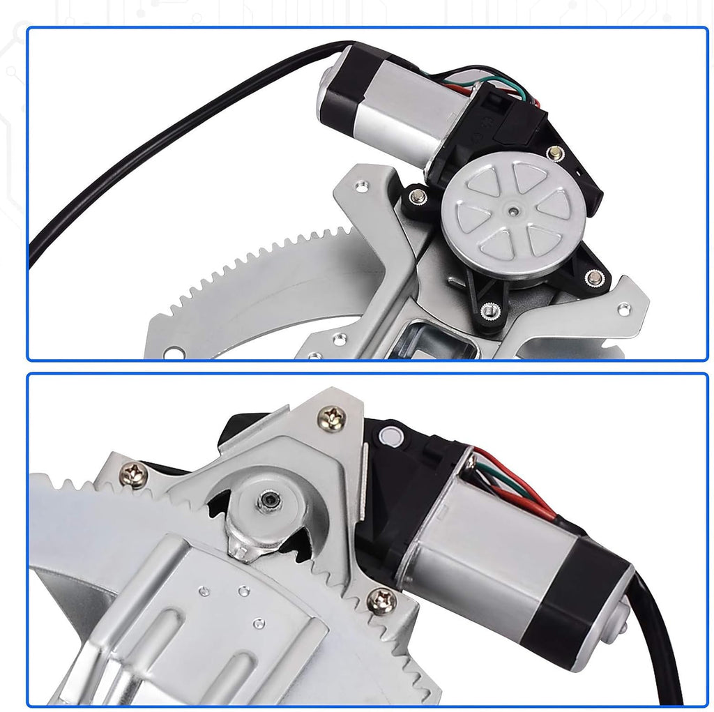 Power Window Regulator with Motor Front Left Driver Side Pack of 2 L5336