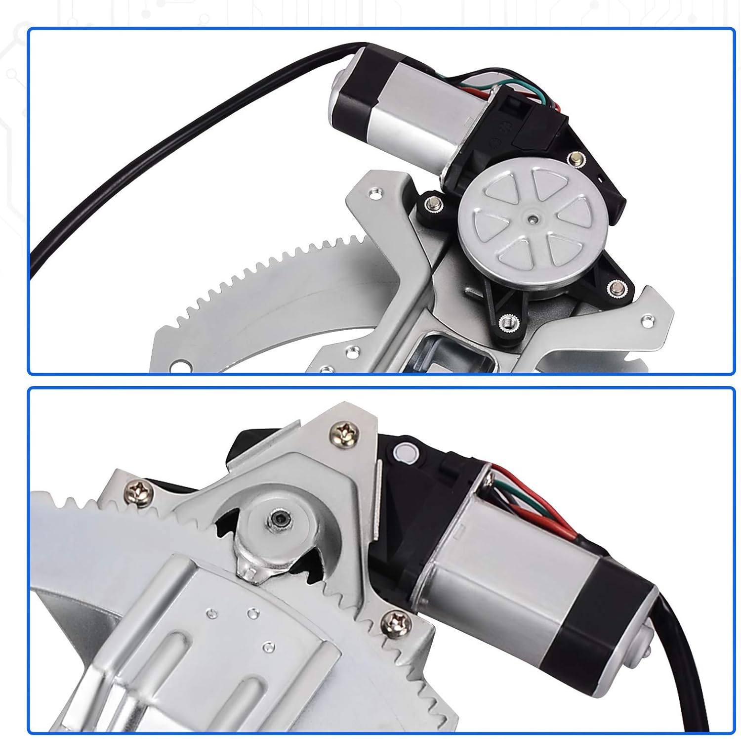 Power Window Regulator with Motor Front Left Driver Side Pack of 2 L5336