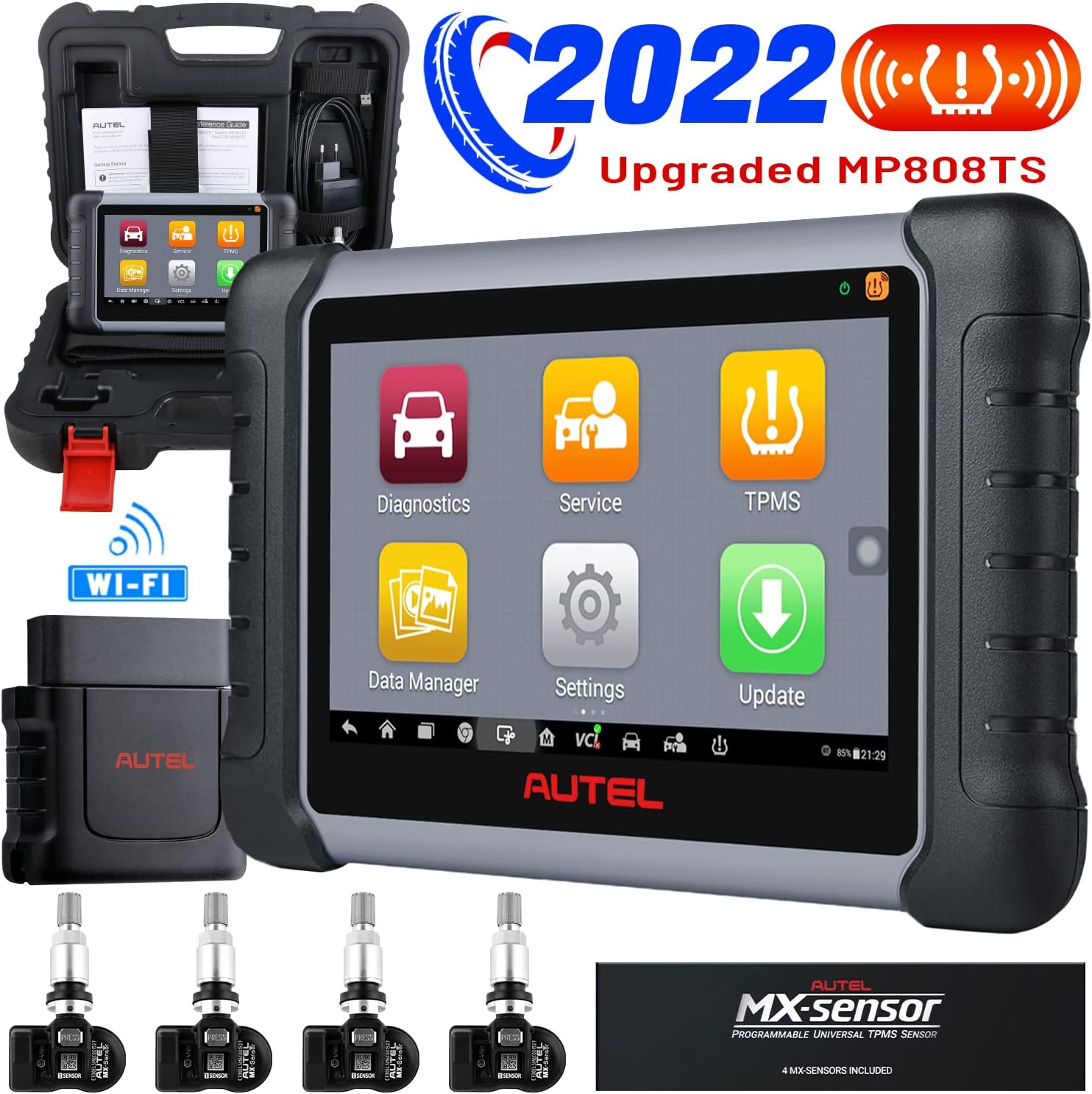 2022 Newest Car Diagnostic Scan Tool with Advanced Bi-Directional Control, All Systems Diagnosis, 30+ Service U55122