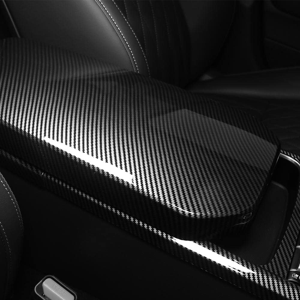 Carbon Fiber Armrest Panel Cover Trim Pack of 2 C7557