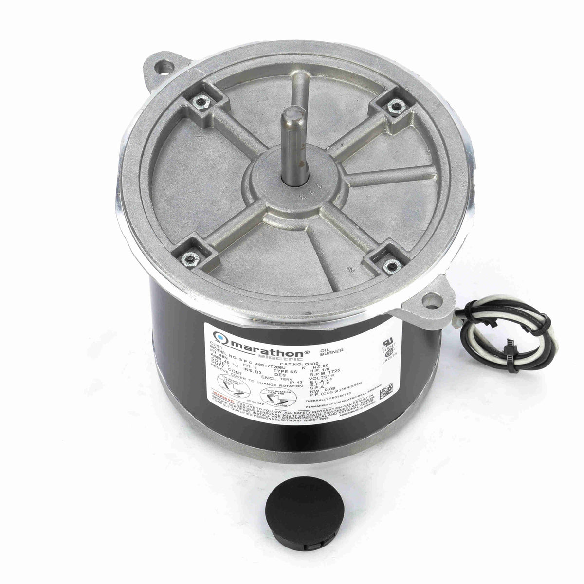 1/8 HP 1725 RPM 115 Volts Oil Burner Motor A158