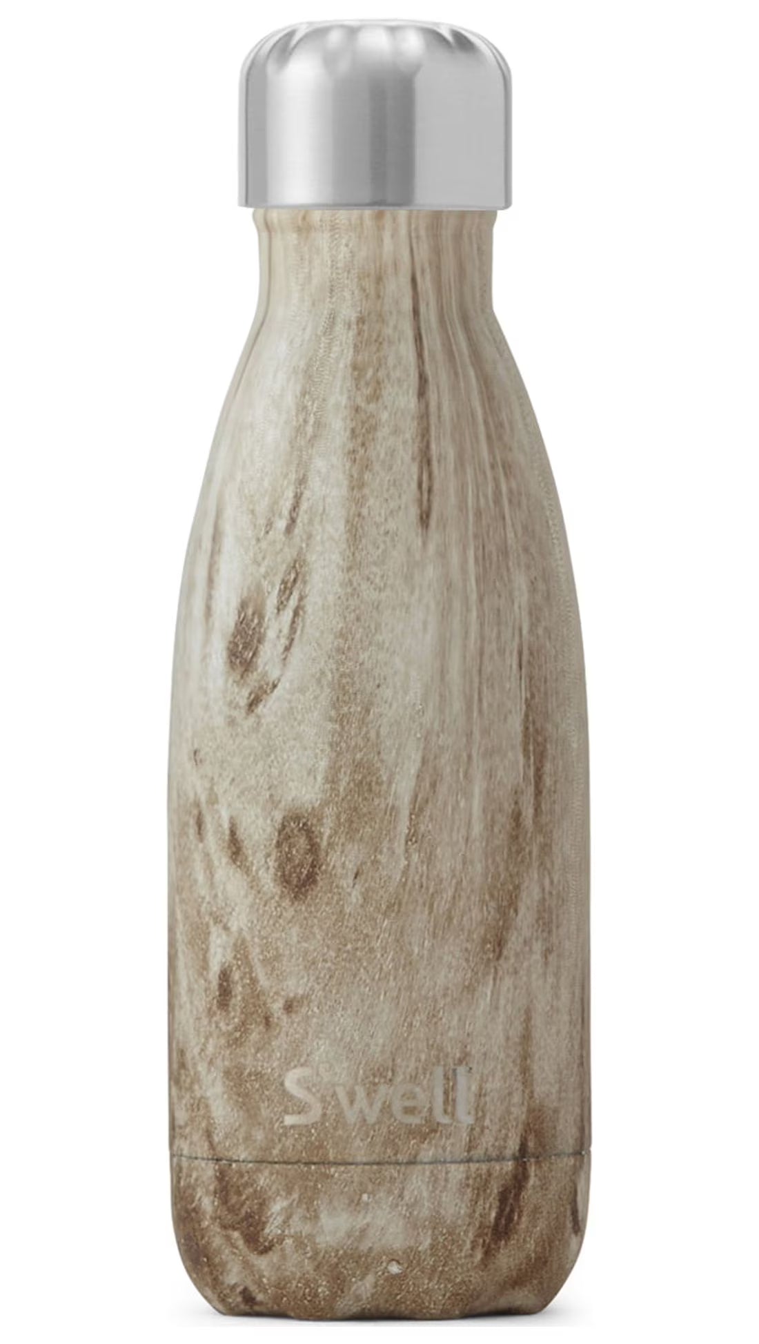 Blonde Wood 9 oz Stainless Steel Water Bottle J978673