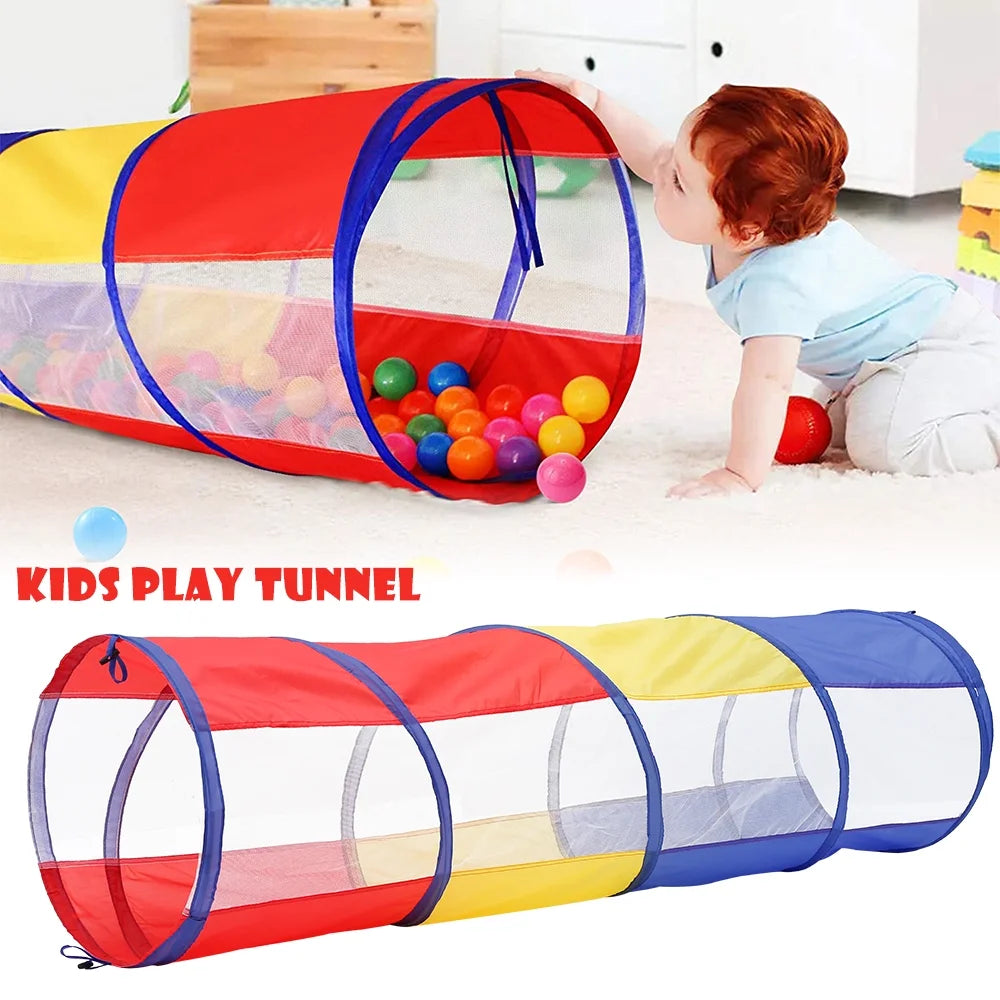 Kids Play Tent Crawl Tunnel and Ball Pit Set R755819