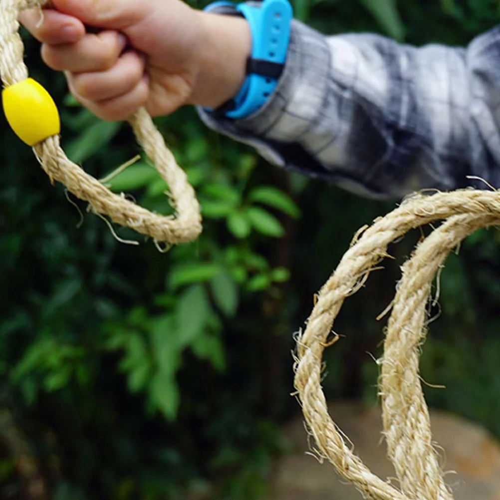 Natural Rope Throwing Toss Toys Wooden Playset Z193729