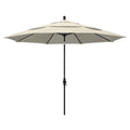 11' Aluminum Market Umbrella with Double Wind Vent Antique Beige V45851