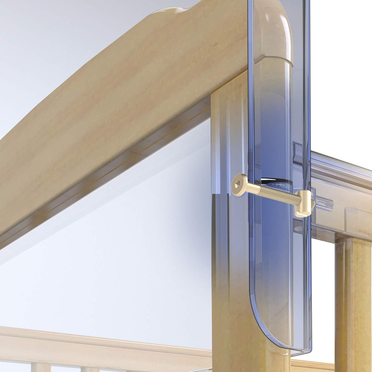 Clear Plexiglass Crib Divider Single Panel L69586