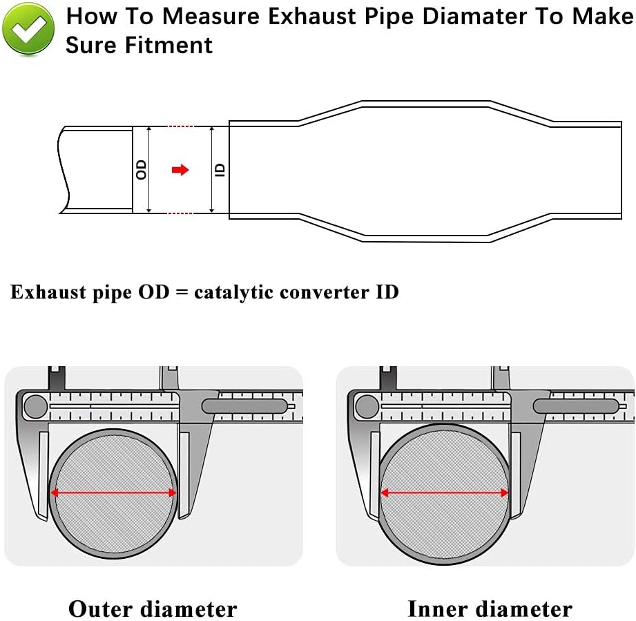 2.5 Inlet/Outlet Universal Catalytic Converter with O2 Port C11851