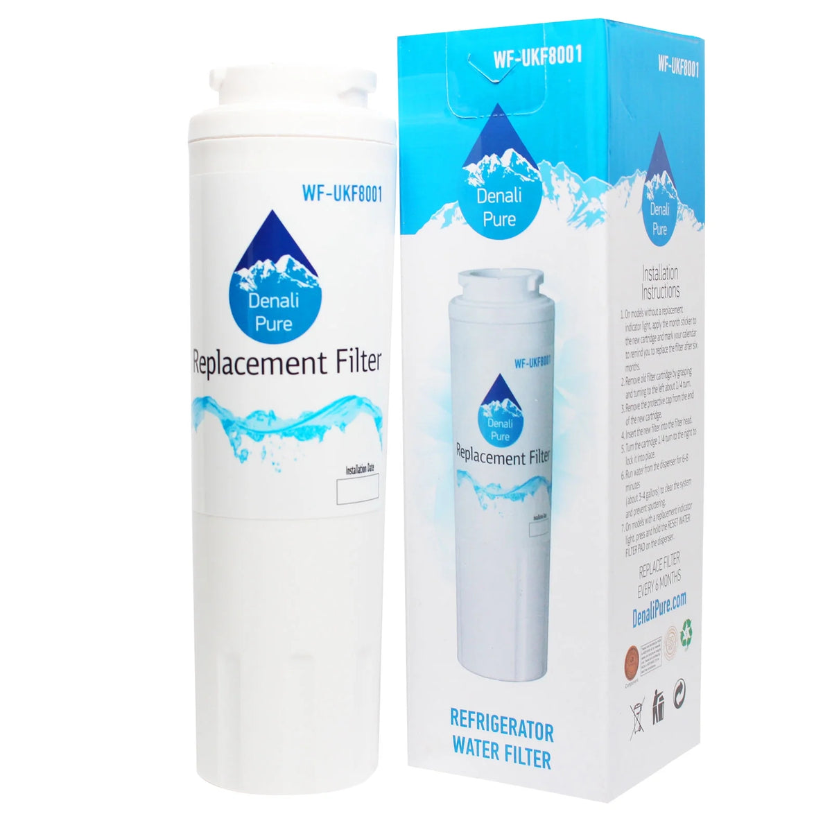 6-Pack Refrigerator Water Filter Cartridge Z2783