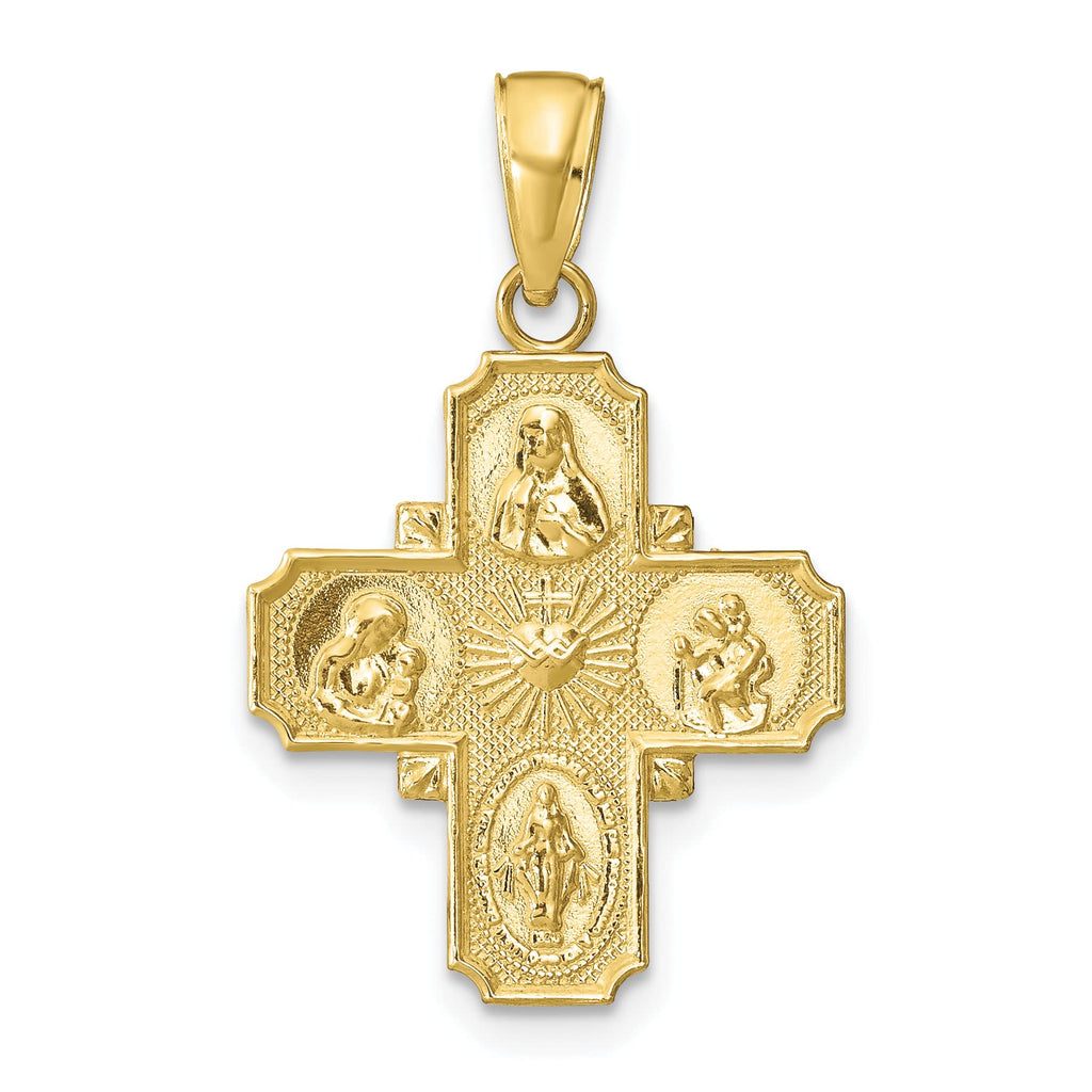 10K Yellow Gold Medal Pendant A911523