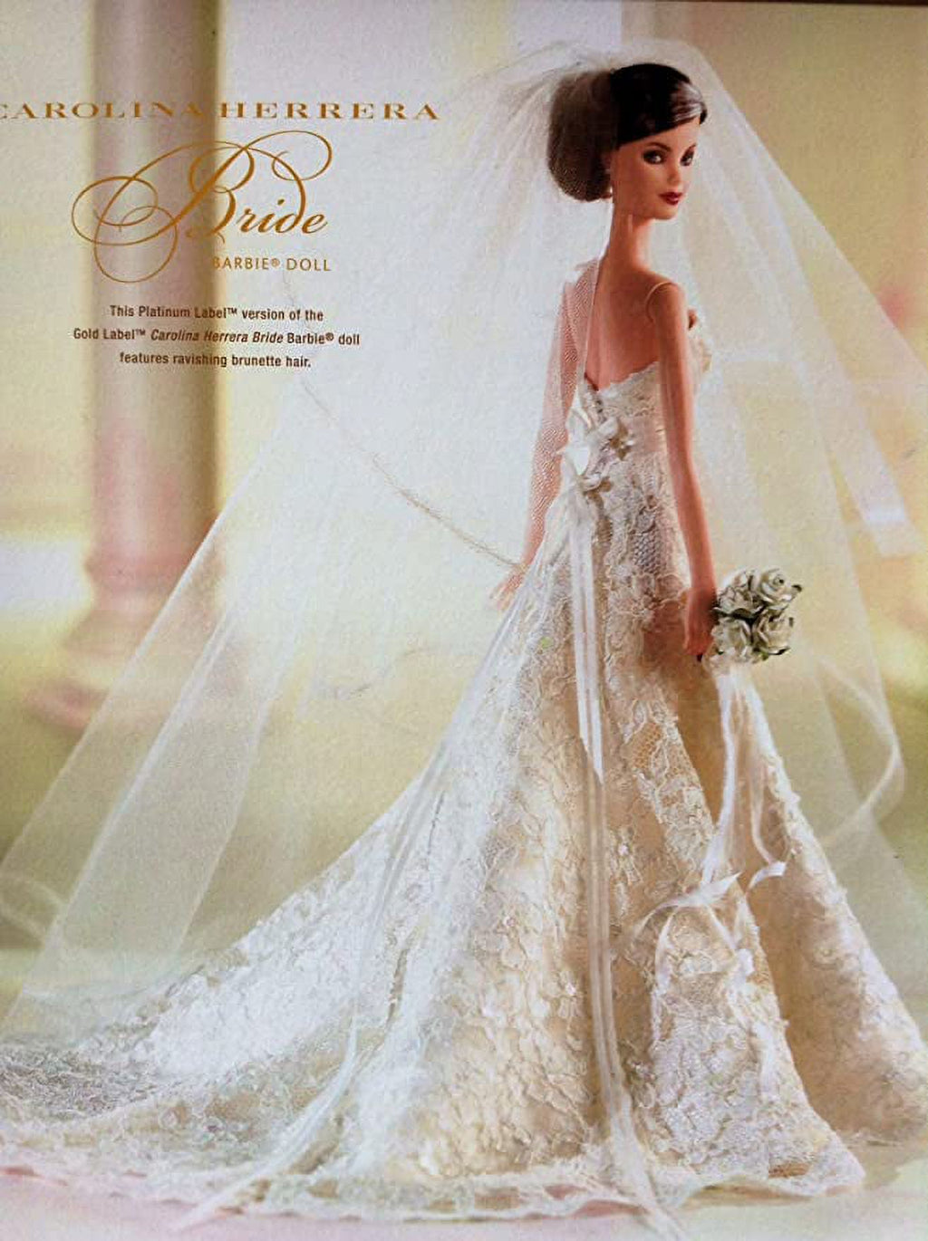 Bride Barbie Doll Brunette Platinum Label U3526