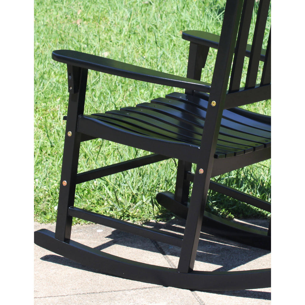 Black Acacia Hardwood Outdoor Rocking Chair E415524