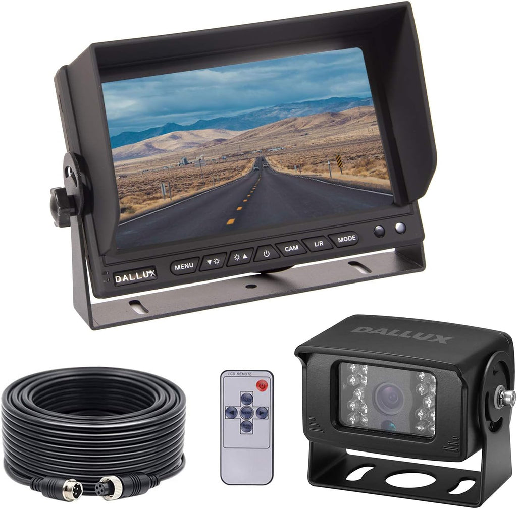 Heavy Duty Waterproof Backup Camera System with 7 inch Monitor and 66ft Cable M2014