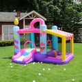 Inflatable Slide Bouncer House with Ball Pool and Storage Bag U420