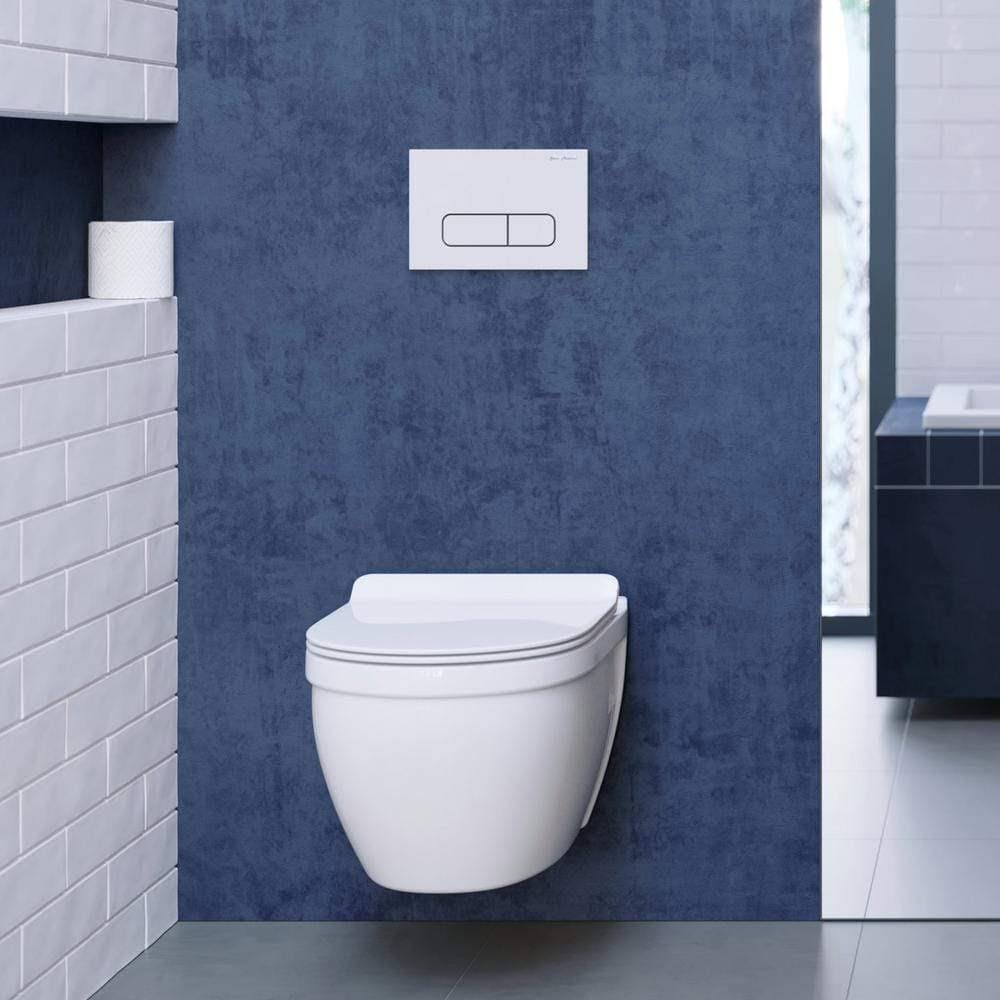 Glossy White Wall Hung Toilet T190