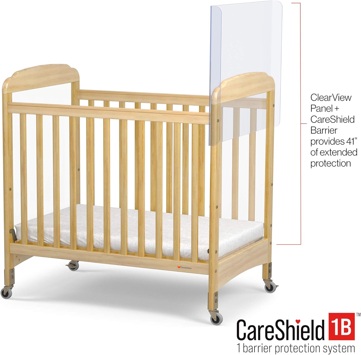 Clear Plexiglass Crib Divider Single Panel L69586