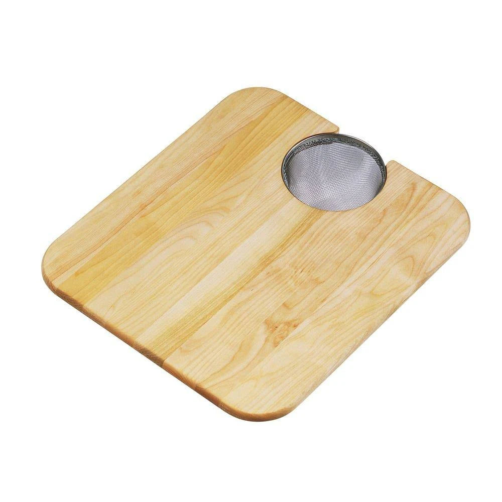 Maple Cutting Board with Removable Mesh Strainer J243289