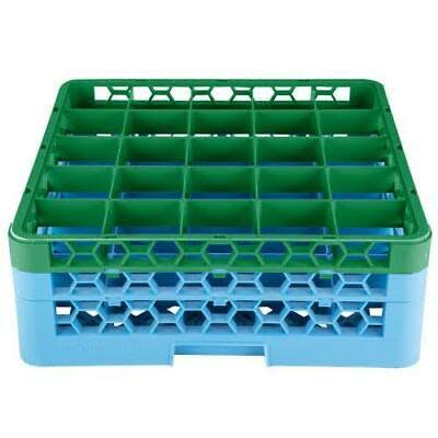 Green Color-Coded Glass Rack with 2 Extenders H888281